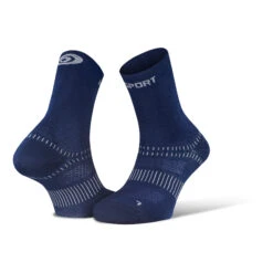 Bv Sport Mi-Chaussettes Double Evo Bleu Marine