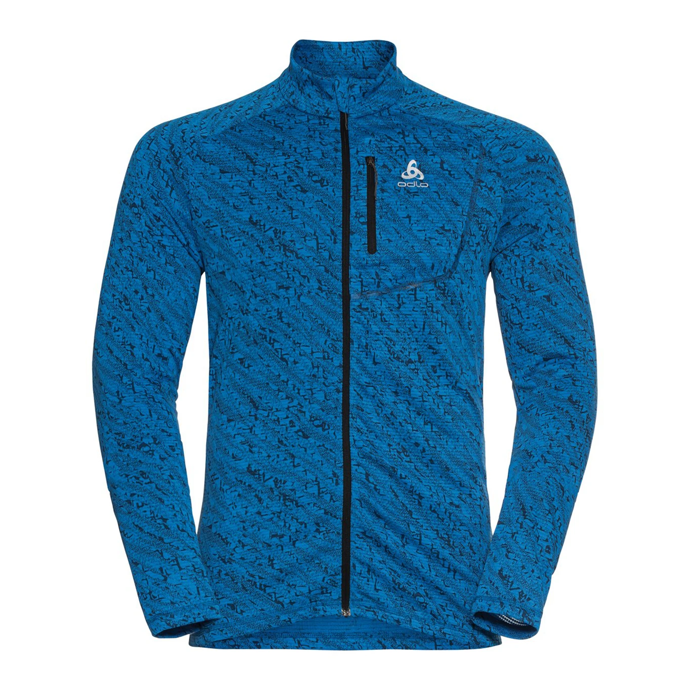 Odlo Midlayer Full Zip Fli Light Print Homme 3 Odlo Midlayer Full Zip Fli Light Print Homme