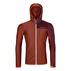 Ortovox Fleece Light Grid Hooded Jacket Homme