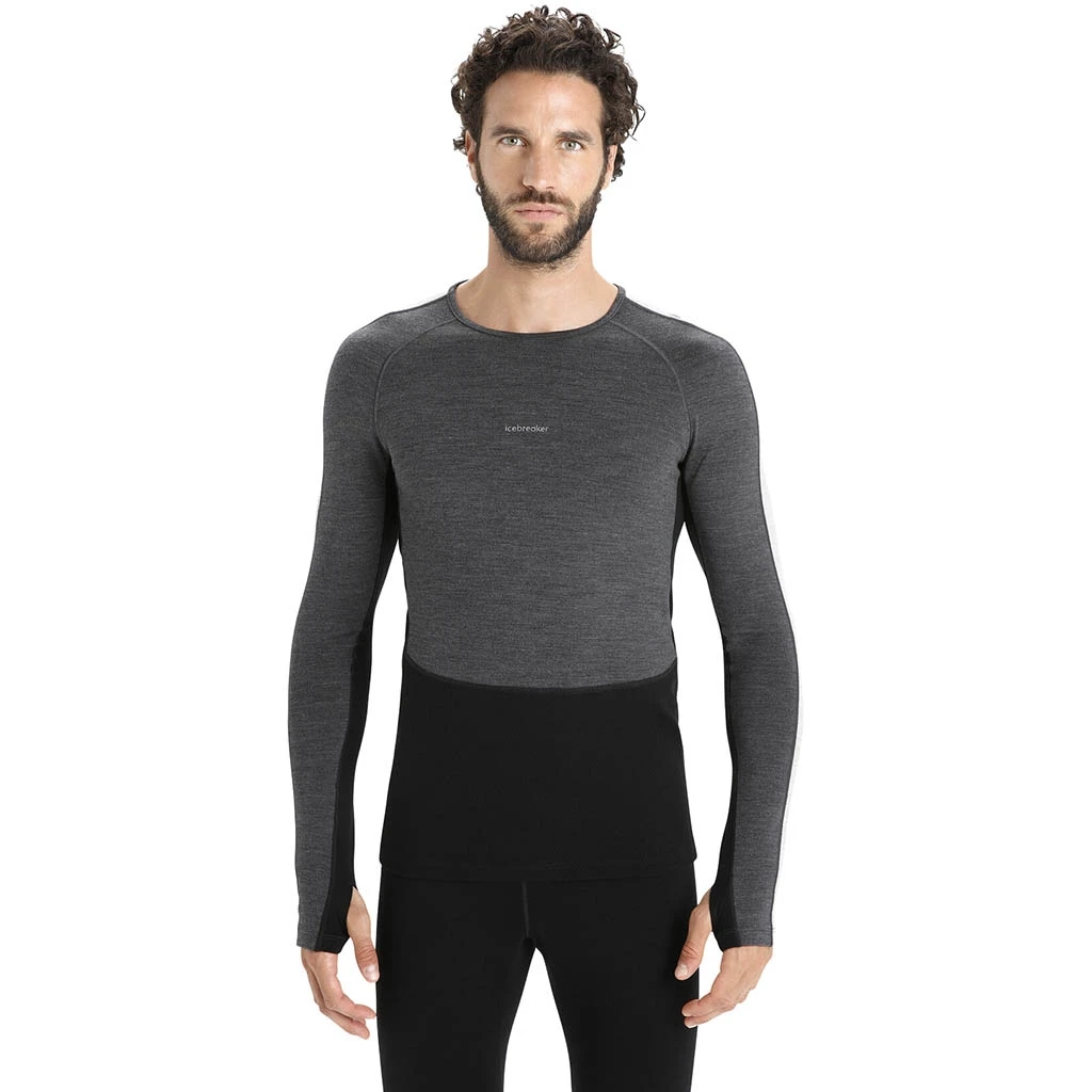 Icebreaker Zoneknit 260 Long Sleeve Crewe Homme Gris 5 Icebreaker Zoneknit 260 Long Sleeve Crewe Homme Gris – Image 3