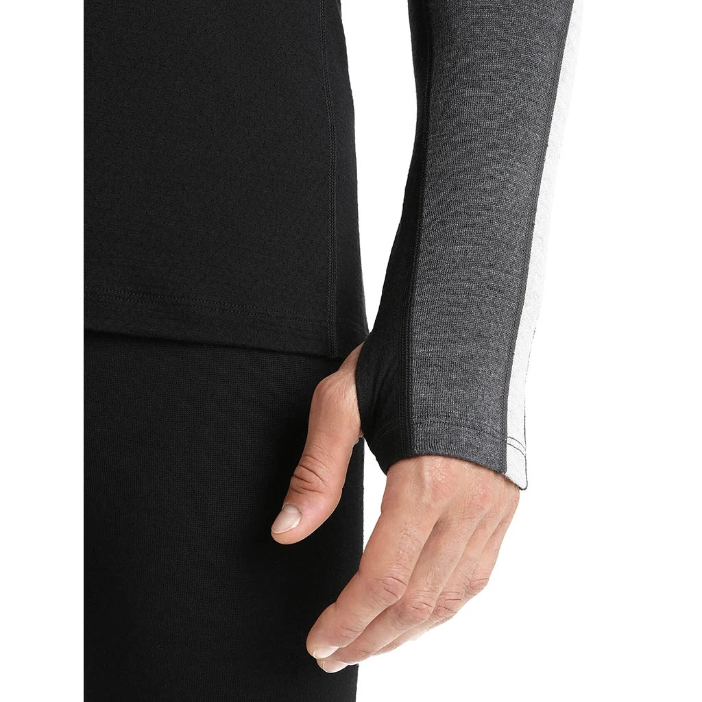 Icebreaker Zoneknit 260 Long Sleeve Crewe Homme Gris 9 Icebreaker Zoneknit 260 Long Sleeve Crewe Homme Gris – Image 7