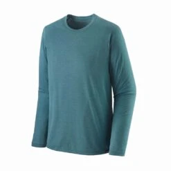 Patagonia Long Sleeve Cap Cool Trail Shirt Homme Bleu