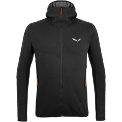 Salewa Light Micro Polarlite Full Zip Hoodie Homme Noir