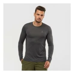 Salomon XA Long Sleeve T-Shirt Homme Gris -Patagonia Vestes Soldes main 299243 189352 4 0564