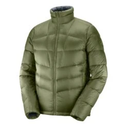Salomon Transition Down Jacket Homme Kaki