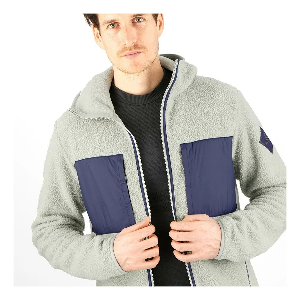 Salomon Essential Warm Teddy Homme Gris Clair 6 Salomon Essential Warm Teddy Homme Gris Clair – Image 4