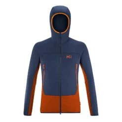 Millet Fusion Grid Hoodie Homme Bleu Foncé