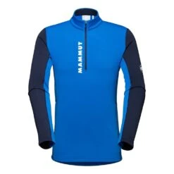 Mammut Aenergy Manches Longues Half Zip Pull Homme Bleu