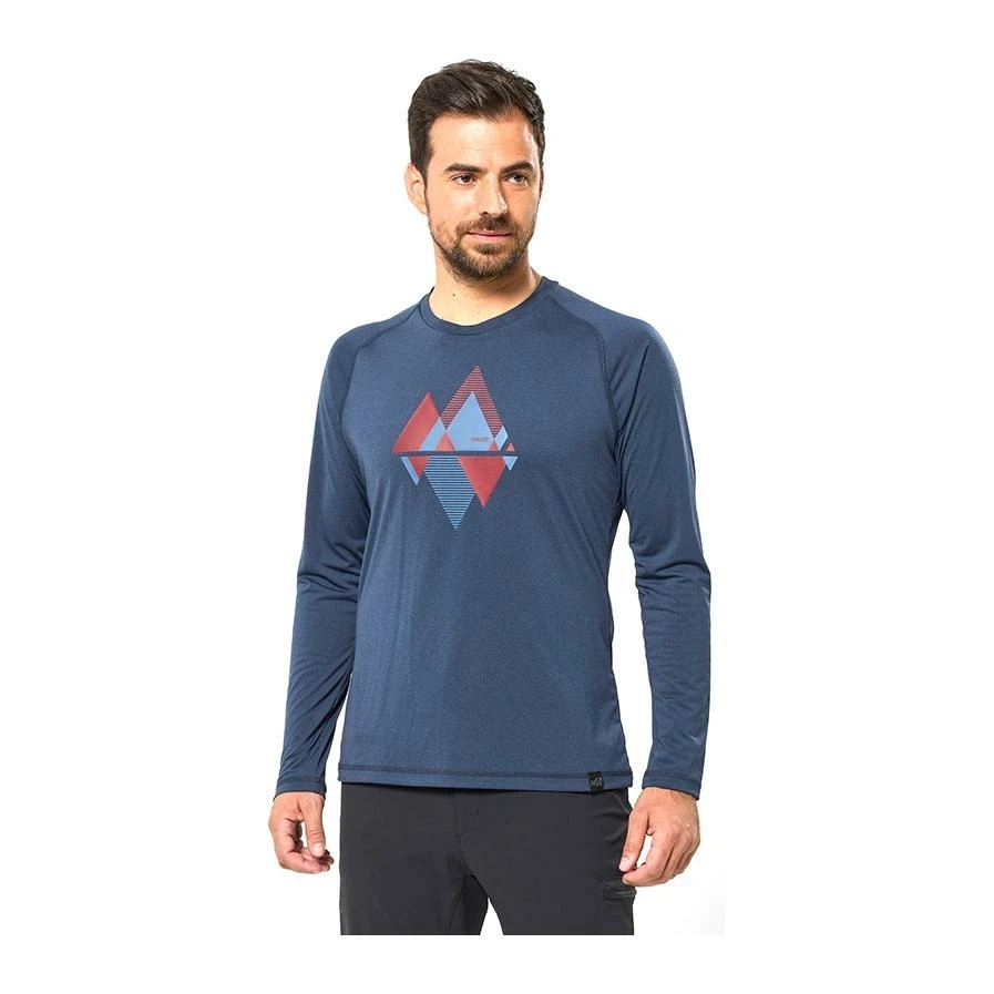 Millet Sharpeak T-Shirt Long Sleeve Homme Bleu Foncé 4 Millet Sharpeak T-Shirt Long Sleeve Homme Bleu Foncé – Image 2