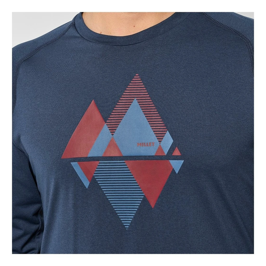 Millet Sharpeak T-Shirt Long Sleeve Homme Bleu Foncé 6 Millet Sharpeak T-Shirt Long Sleeve Homme Bleu Foncé – Image 4