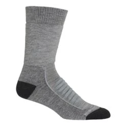 Icebreaker Hike Plus Heavy Crew Homme Gris Clair