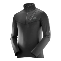 Salomon Discovery Half Zip Homme Noir