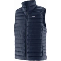 Patagonia Vestes Soldes 38 Patagonia Down Sweater Vest Homme Bleu Marine