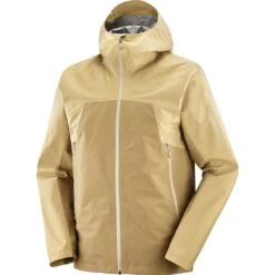 Salomon Outline Gore-Tex 2.5L Jacket Homme Beige