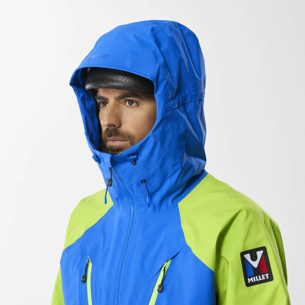 Millet Trilogy V Icon Gore-Tex Pro Jacket Homme Bleu Et Vert 7 Millet Trilogy V Icon Gore-Tex Pro Jacket Homme Bleu Et Vert – Image 5