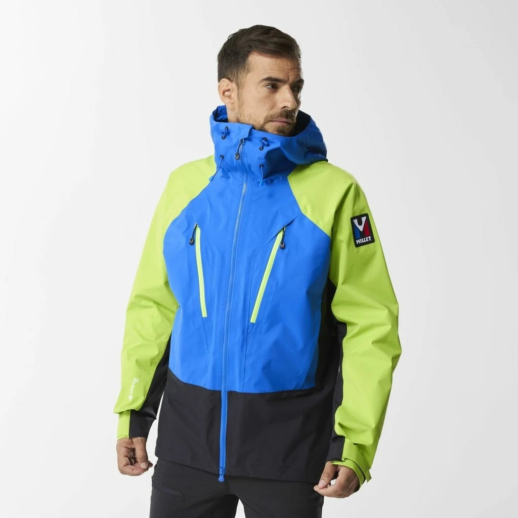 Millet Trilogy V Icon Gore-Tex Pro Jacket Homme Bleu Et Vert 4 Millet Trilogy V Icon Gore-Tex Pro Jacket Homme Bleu Et Vert – Image 2