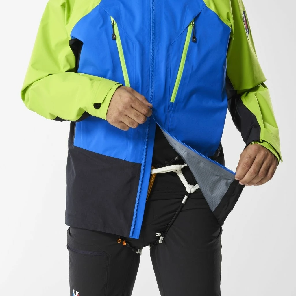 Millet Trilogy V Icon Gore-Tex Pro Jacket Homme Bleu Et Vert 9 Millet Trilogy V Icon Gore-Tex Pro Jacket Homme Bleu Et Vert – Image 7