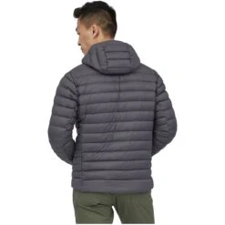 Patagonia Down Sweater Hoodie Homme Gris -Patagonia Vestes Soldes main PATA02637 03 31e5