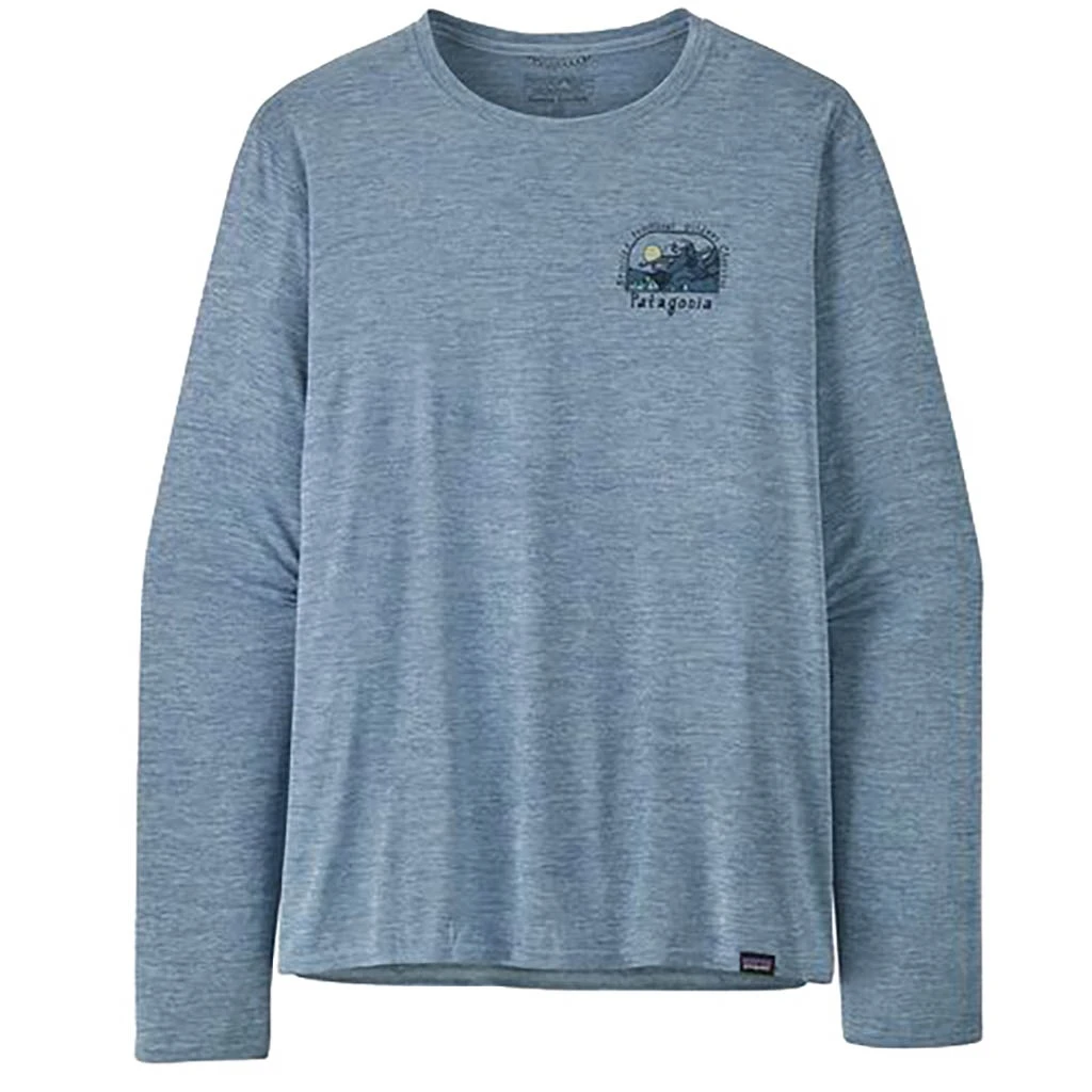 Patagonia Long Sleeve Cap Cool Daily Graphic Shirt Homme Bleu-gris 4 Patagonia Long Sleeve Cap Cool Daily Graphic Shirt Homme Bleu-gris â Image 2